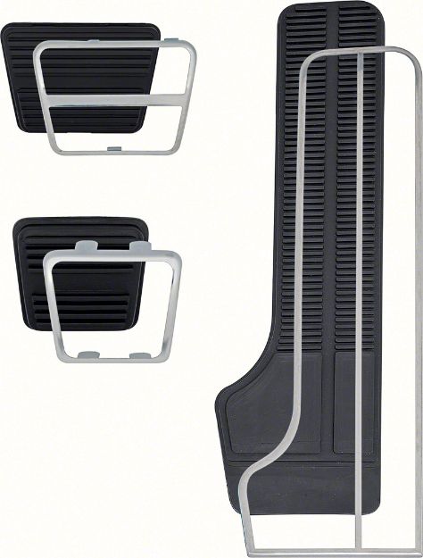 Picture of 1970-71 Camaro Z28 with Drum Brakes and Manual Transmission Pedal Pad Kit 