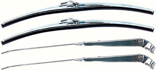 Picture of Stainless Windshield Wiper/Blade Arm Kit- Anco Style Blades 