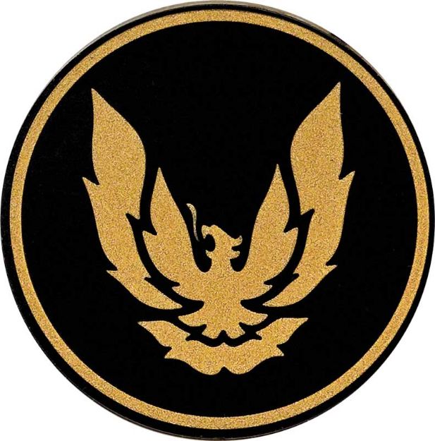 Picture of 1982-92 GTA Wheel Cap Emblem Gold/Black 2-1/8" diameter 
