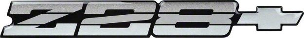 Picture of 1985-86 Camaro Z28 Silver Rear Panel Emblem with Silver Bow Tie 