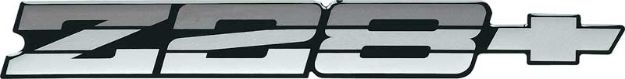 Picture of 1985-87 Camaro Z28 Gray Rear Panel Emblem with Gray Bow Tie 