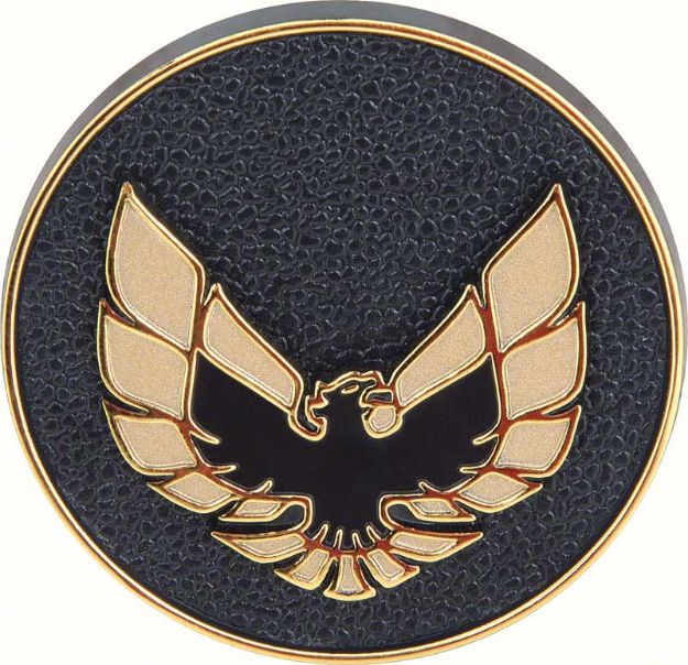 Picture of 1976-81 Firebird Window Handle Emblem Black/Gold 
