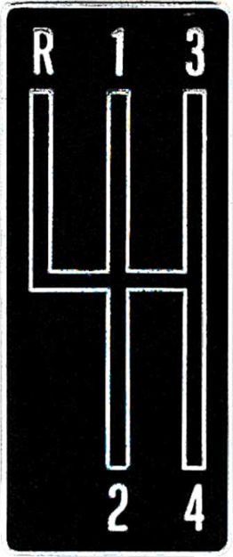 Picture of 1968-69 Camaro 4 Speed Console Shift Plate Emblem 