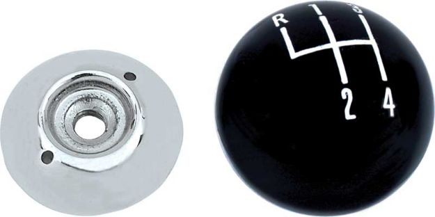 Picture of Black 4-Speed Shift Knob With 5/16"-18 Sae Thread 