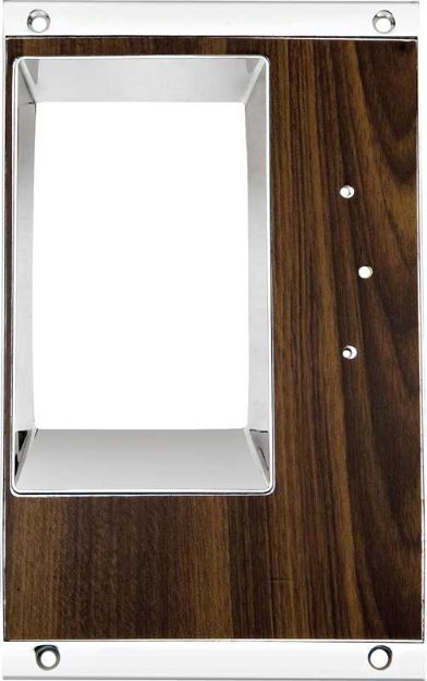 Picture of 1968 Camaro 4 Speed Manual Transmission Console Shift Plate with Walnut Woodgrain 