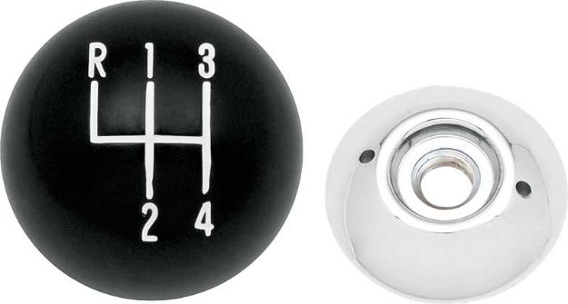 Picture of Black 4-Speed Shift Knob With 3/8"-16 Thread 