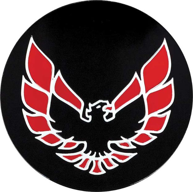 Picture of 1982-83 Firebird Wheel Cap Emblem Red 2-1/8" diameter 