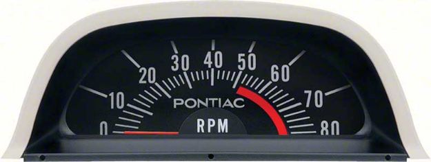 Picture of 1969 Pontiac Hood Tach 5200 Red Line - V8 Point Ignition 