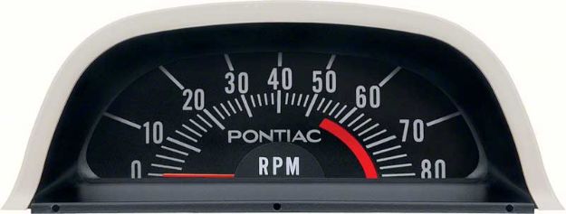 Picture of 1969 Pontiac Hood Tach 5500 Red Line - V8 Point Ignition 