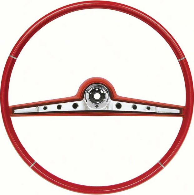 Picture of 1962 Impala / SS Red Steering Wheel And Horn Ring 