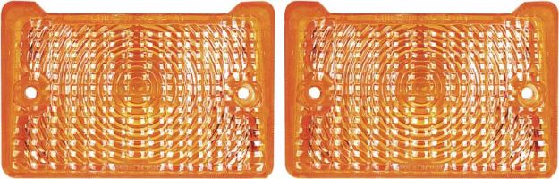 Picture of 1971-72 Nova Park Lamp Lenses Amber - Standard Replacement 