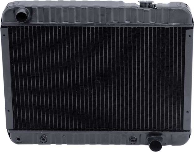 Picture of 63-67 Nova 327/350Hp Radiator A/T 4 Row LH Inlet Recessed Side Brckts (15-1/2"X25-3/8"X2-5/8" Core) 