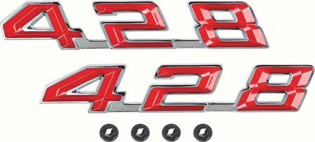 Picture of 1967-69 Firebird "428" Hood Emblems 