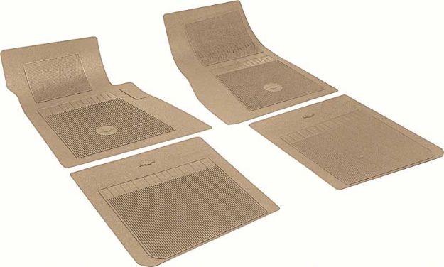 Picture of Chevrolet 4 Piece Fawn Floor Mat Set With Bow Tie 
