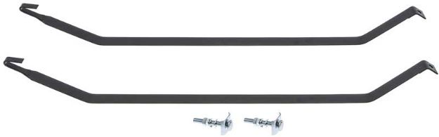 Picture of 1955-57 Chevrolet Coupe & Sedan - Fuel Tank Support Straps - Edp Coated Steel (Pair) 