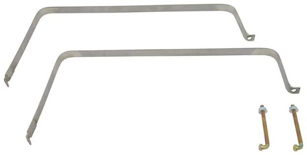 Picture of 1970-74 E-Body - Fuel Tank Mounting Strap Set - Stainless Steel (With Hardware) 