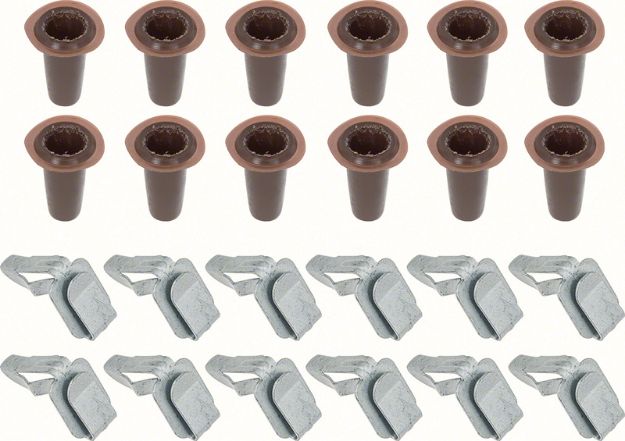 Picture of 1958-81 GM Door Panel Plugs Clips 24 Pc Set 