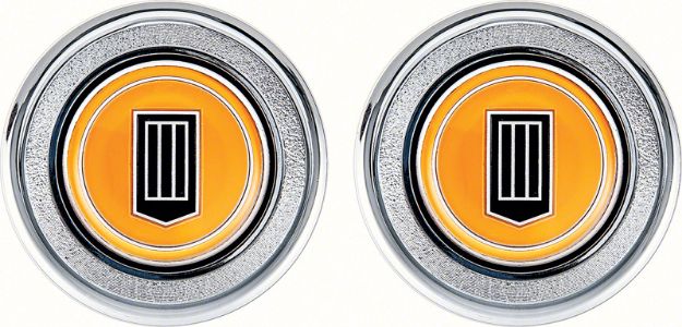 Picture of 1979-81 Camaro Orange Badge Interior Door Panel Emblems 