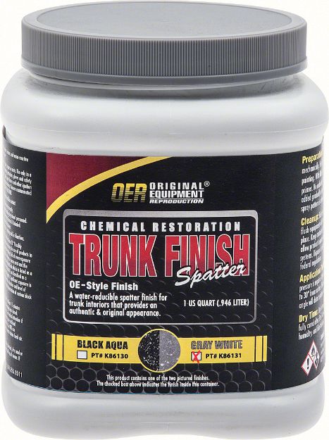 Picture of Gray and White Trunk Spatter Paint Quart 