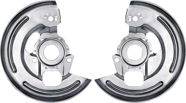 Picture of 1967-68 Disc Brake Backing Plate With 4 Piston Calipers - Pair 