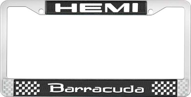 Picture of Hemi Barracuda License Plate Frame - Black 