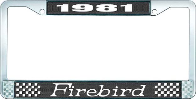 Picture of 1981 Firebird License Plate Frame - Black 