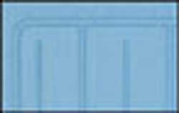 Picture of 1961-64 Chevrolet Without Console Light Blue 2 Piece Front And Rear Rubber Floor Mat Set 
