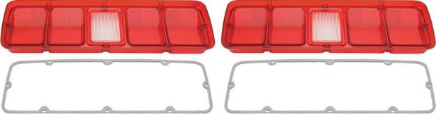 Picture of 1971 Plymouth Road Runner / GTX Tail Lamp Lenses Without Black Trim 