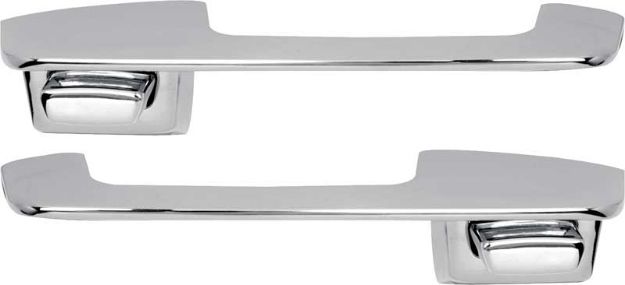 Picture of 1967-1970 Mopar A & B-Body Front Outer Door Handle Set With Chrome Buttons 
