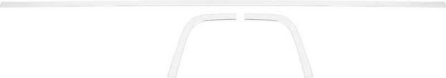 Picture of 1970-1974 Barracuda Anodized Rear Tail Trim Molding Set - Made In USA 