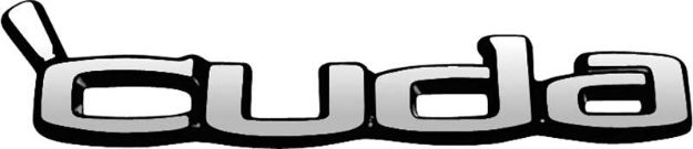 Picture of 1970-74 'Cuda Fender / Tail Panel Emblem 