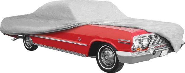Picture of 1959-60 Impala / Full Size 2 Or 4 Door Tan Softshield Flannel Car Cover 