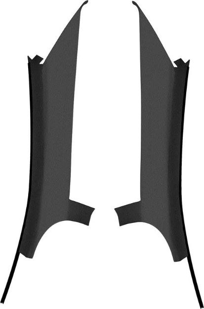 Picture of 1975-79 Nova/X-Body Interior Quarter Window Rear Pillar Moldings - Pair 