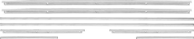 Picture of 1967 Camaro / Firebird Coupe 8 Piece StandardDoor Panel Molding Set 