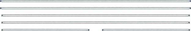 Picture of 1968 Firebird Standard Coupe Door Panel Molding Kit-6Pc 