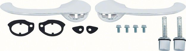 Picture of 1962-65 Chevy II / Nova 2 Or 4 Door Front Outer Door Handle Set 