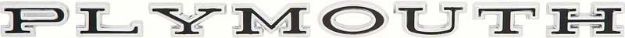 Picture of 1966-71 "Plymouth" Hood / Trunk Letters 