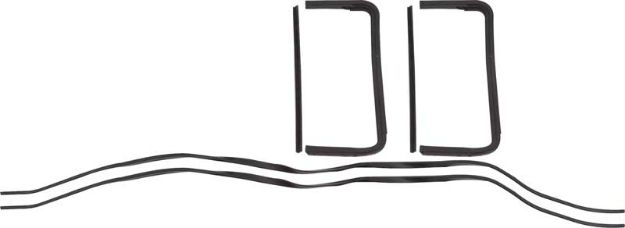Picture of 1955-57 Chevrolet 2/4 Door Hardtop/Convertible/Nomad Vent Window Seals 