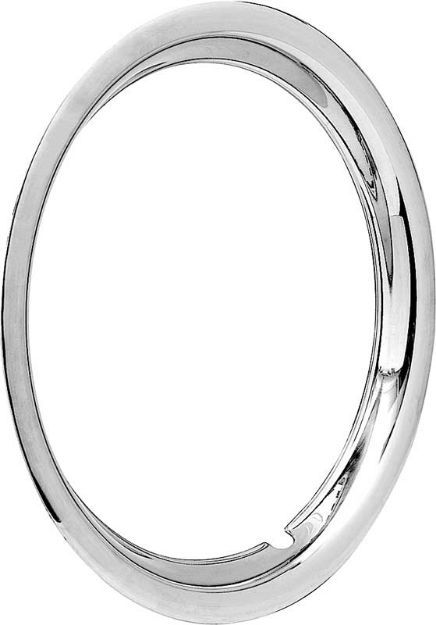 Picture of 16" Stainless Steel 1-1/2" Deep Round Lip Rally Wheel Trim Ring For Reproduction Wheels Only 