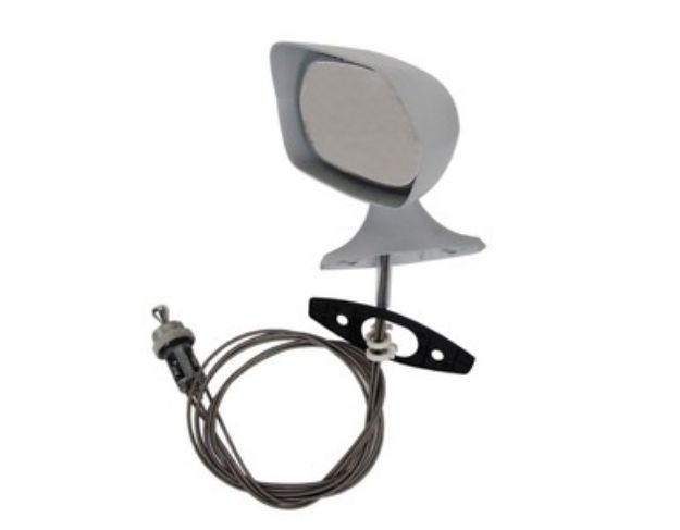 Picture of 1970-74 AMC LH Painted Remote Rearview Mirror w Chrome Base