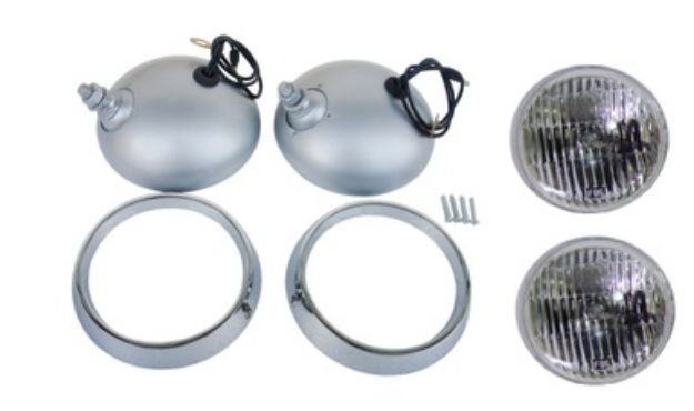Picture of  1970-71 Plymouth Cuda Road Lamp Housing, Bezel and Bulb Kit