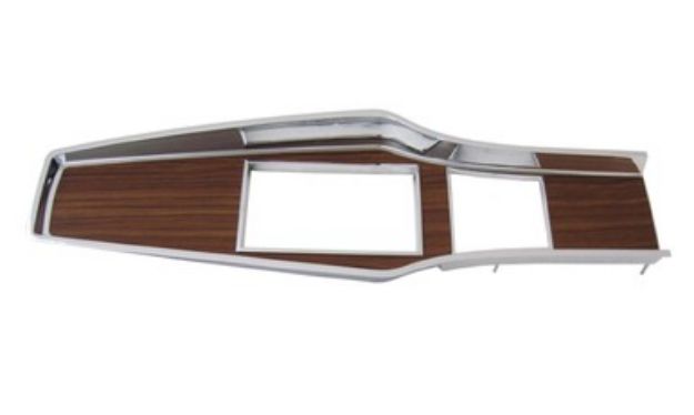 Picture of 1969-71 A-body Diecast Woodgrain 4 Speed Console Top Plate