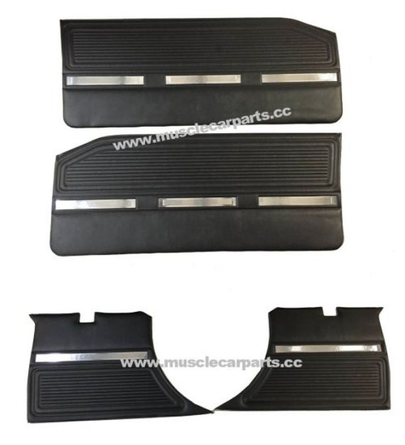 Picture of 1964-1965 Barracuda and 1965 Valiant Front Door and Rear Quarter Trim Panels