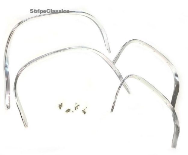 Picture of 1967 Chevy Chevelle Malibu Wheel Well Opening Trim Moldings Set 