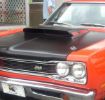 Picture of 1969 1/2 Dodge Super Bee Six Pack A12 Lift Off Hood Decals RED (set of two)