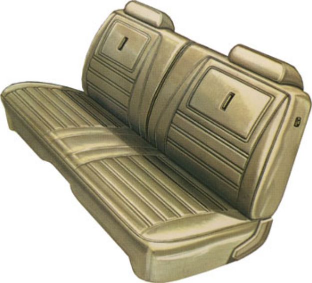 Picture of 1972 Plymouth Road Runner Satellite Deluxe Front Bench and Rear Seat Upholstery Covers