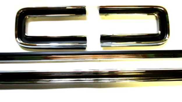 Picture of 1966-1967 Dodge Charger Stainless Steel Taillight Trim Molding Set