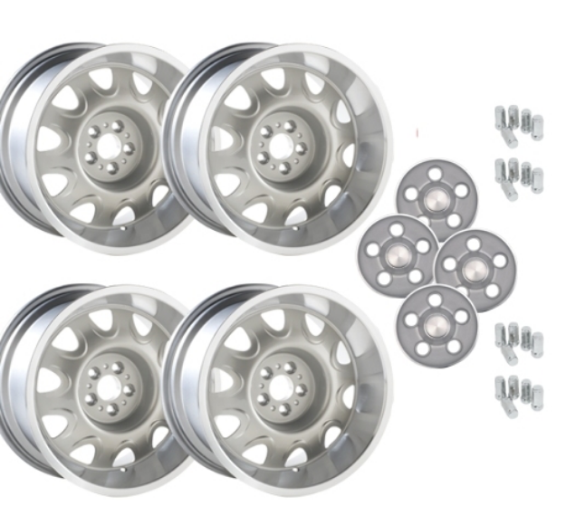 Picture of Mopar Rallye Wheels Package for Dodge/Plymouth Light Argent (2)17x9" (2)17x8