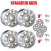 Picture of Mopar Rallye Wheels Package for Dodge/Plymouth Light Argent (2)17x9" (2)17x8
