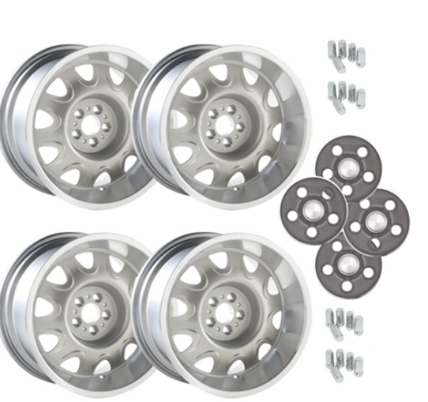 Picture of Mopar Rallye Wheels Package for Dodge /Plymouth Dark Argent (2)17x9 (2)17x8"
